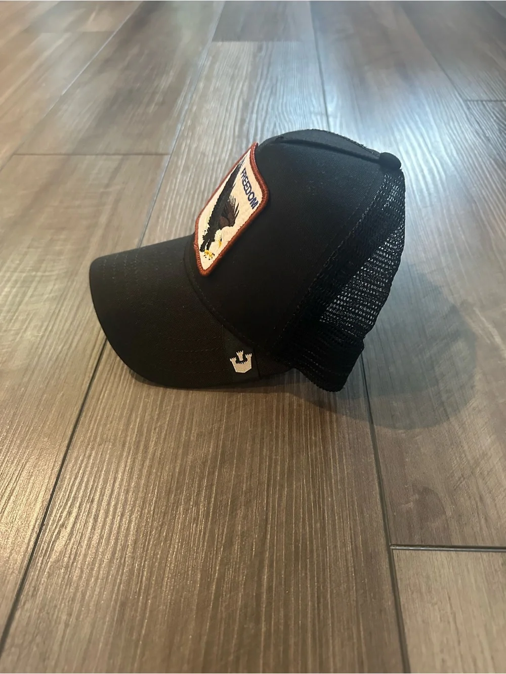 Goorin Bros Black Freedom Eagle Trucker Hat